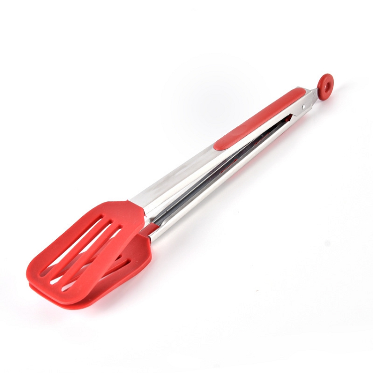 Stainless Steel Silicone Food Spatula Clip Food Clip Barbecue Kitchen Supplies Steak Clip Barbecue Baking Tool